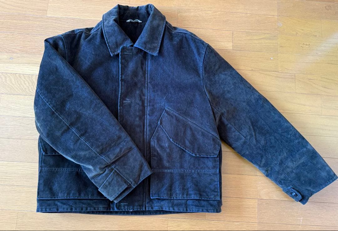 春服に激推し‼️ ZARA即完売した、ベロアツイルジャケット【Lサイズ】
