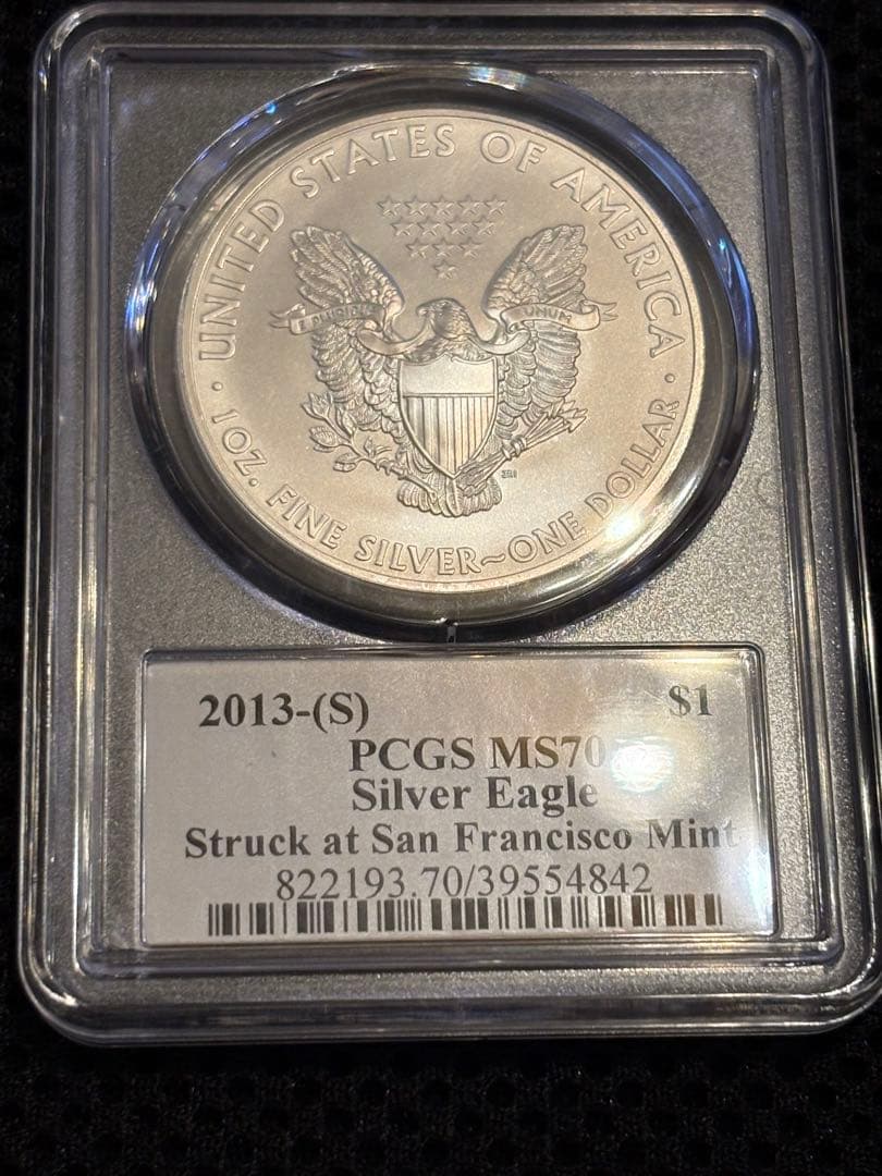 ⭐︎れりる⭐︎PCGS MS70 2013-S アメリカン・シルバー
