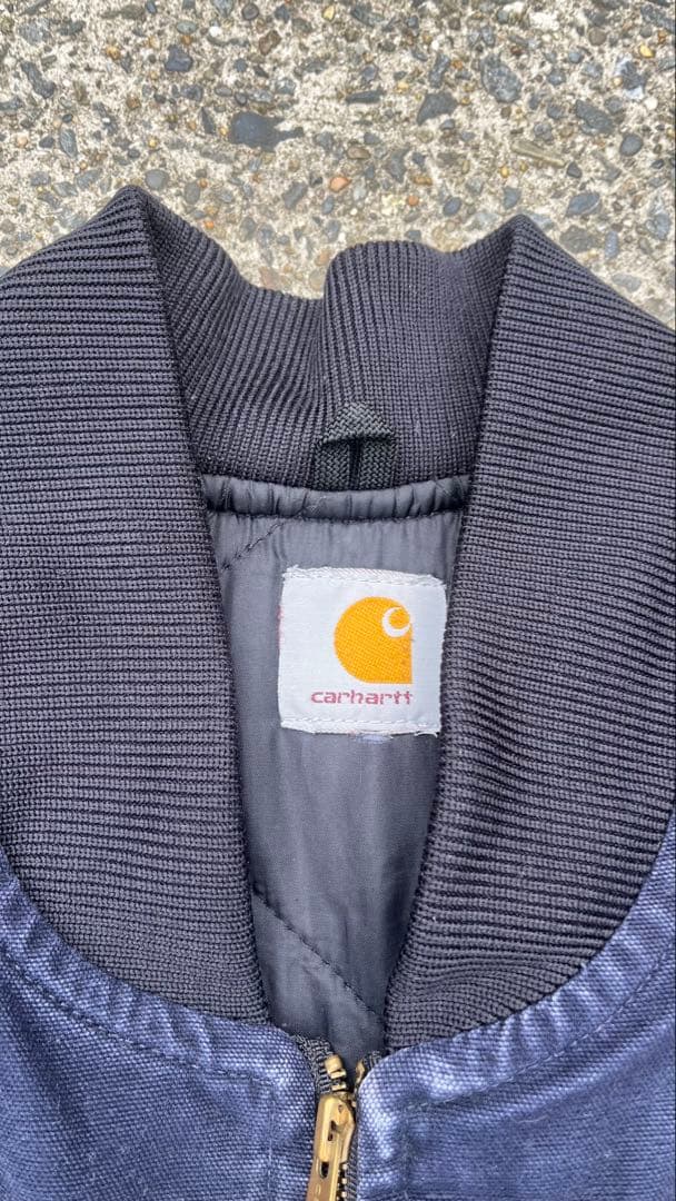 Carhartt ネイビー ジップアップベスト