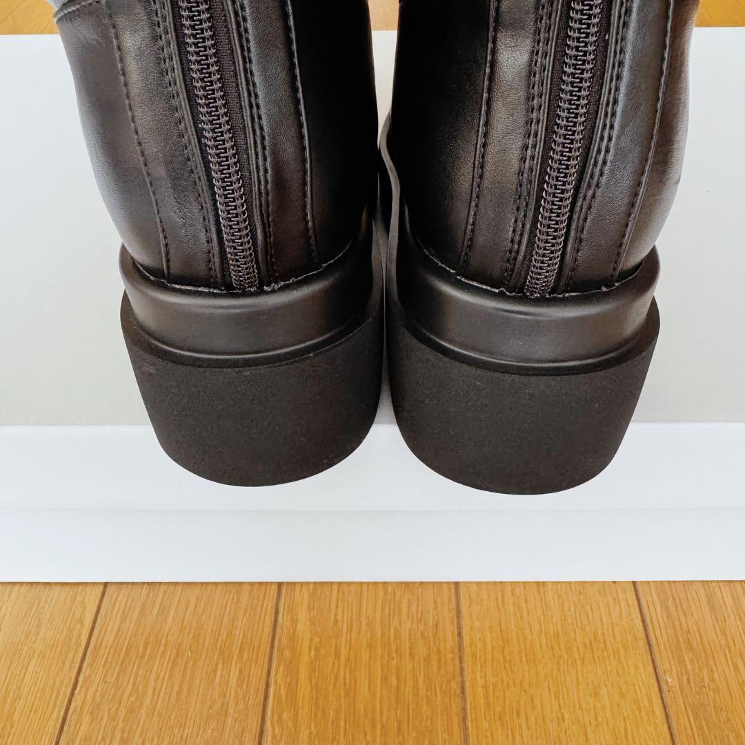 靴 SLY BULB TOE KNEE BOOTS
