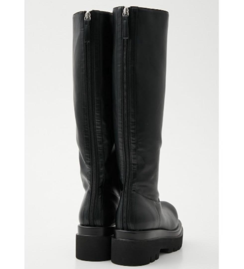 靴 SLY BULB TOE KNEE BOOTS