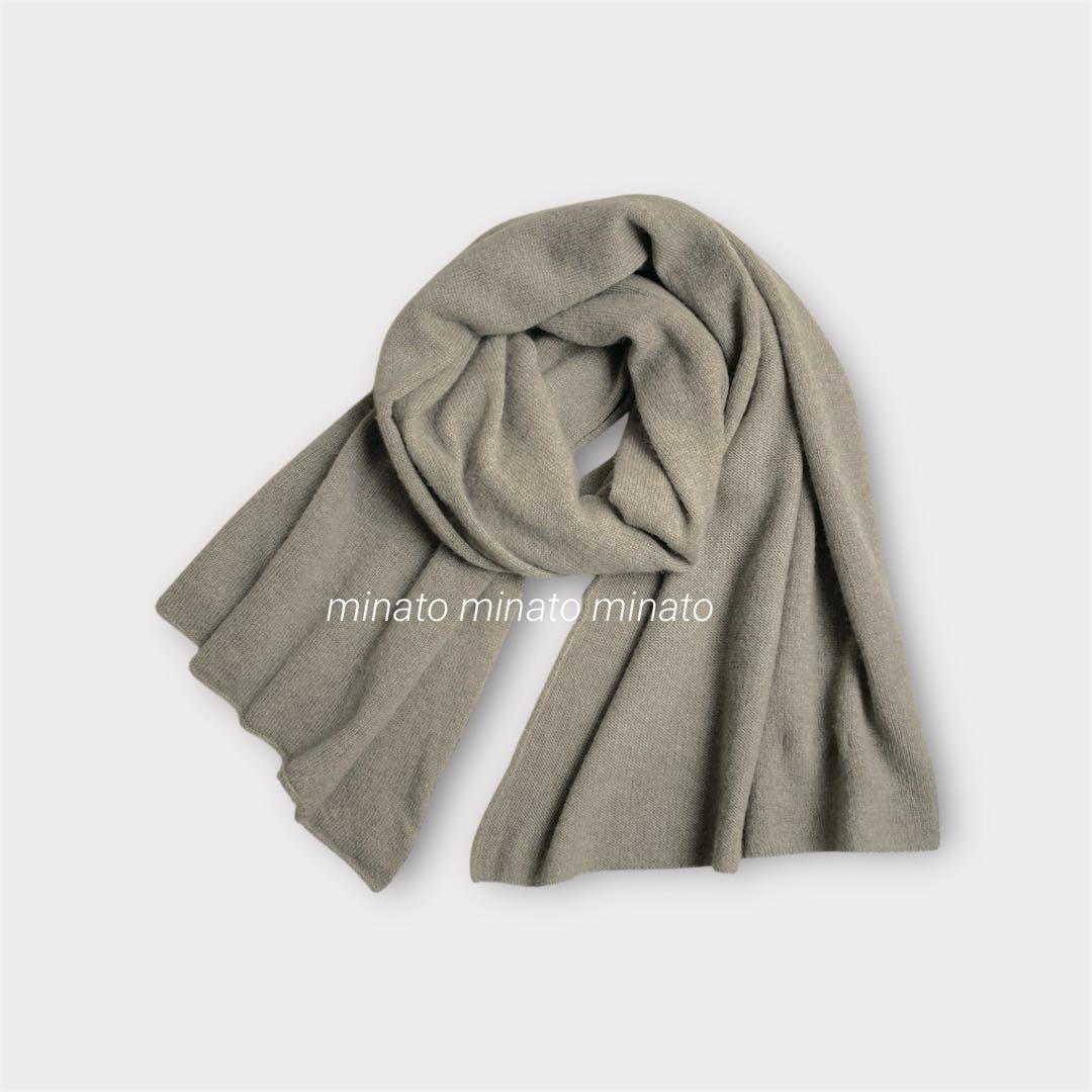 towa美品 evam eva エヴァム エヴァ カシミヤ100%ストール