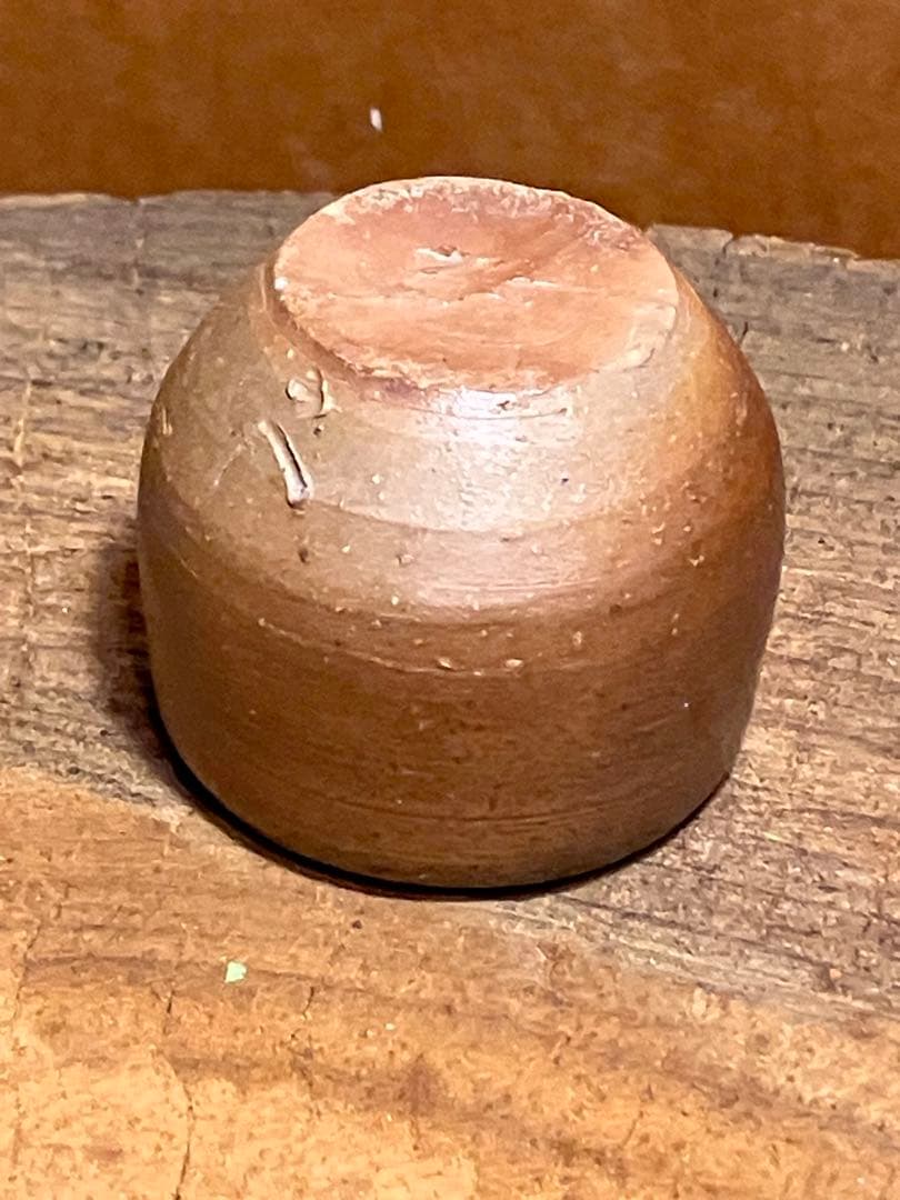 名品　備前焼き締めフリーカップ　ぐい呑み