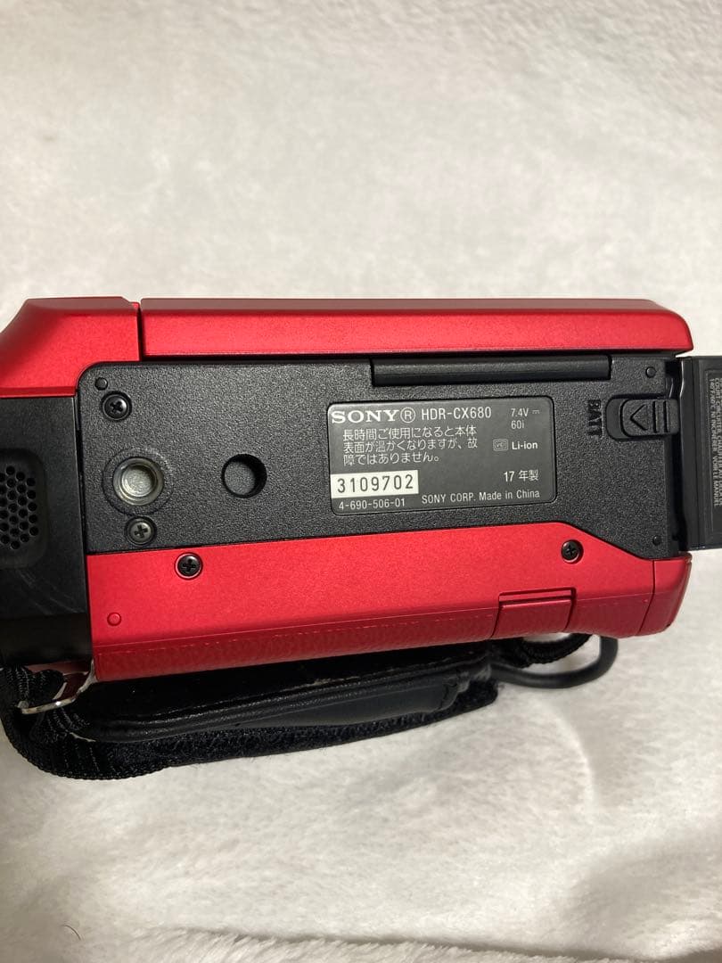 SONY HDR-CX680 レッド ビデオカメラ/SONY マイク　セット