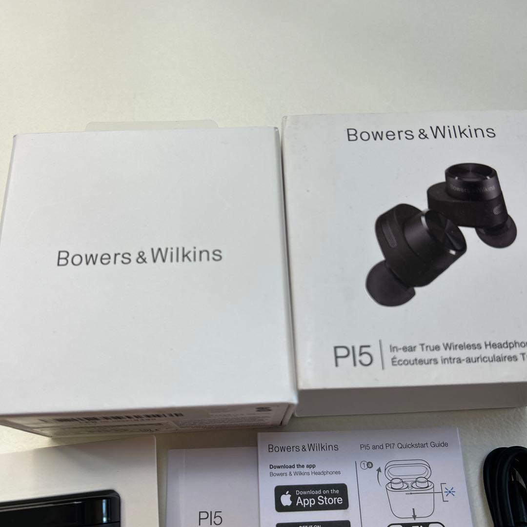 未使用 B&W PI5 完全ワイヤレスイヤホン チャコール PI5
