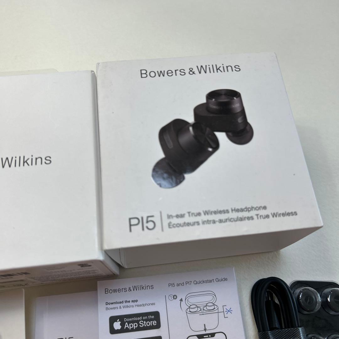 未使用 B&W PI5 完全ワイヤレスイヤホン チャコール PI5