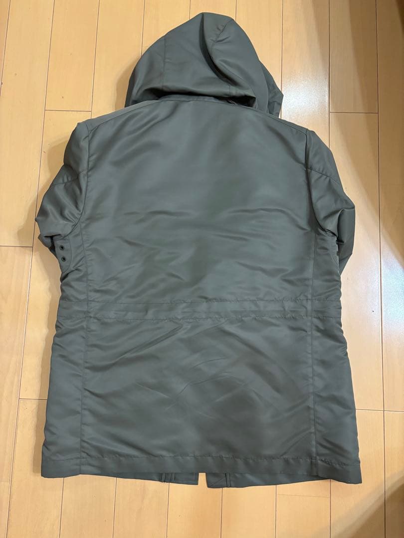 ナイロンツイルフーデットブルゾン