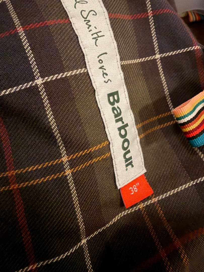 Paul Smith x Barbour ブラックジャケット コーデュロイ襟