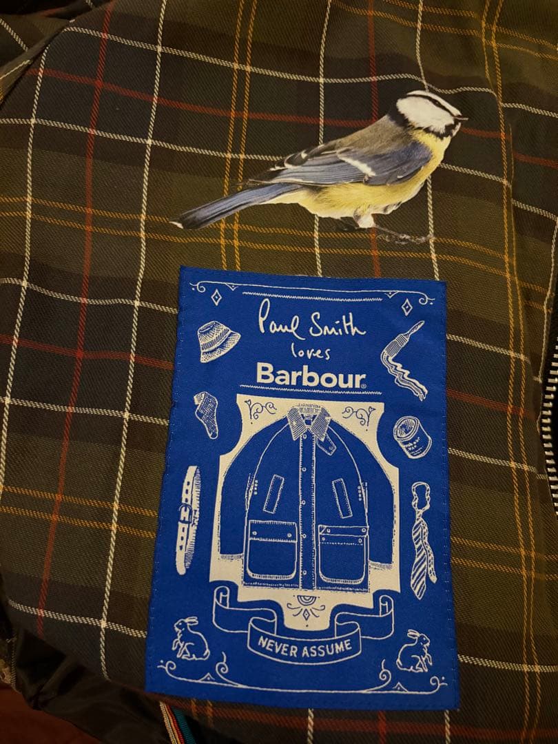 Paul Smith x Barbour ブラックジャケット コーデュロイ襟