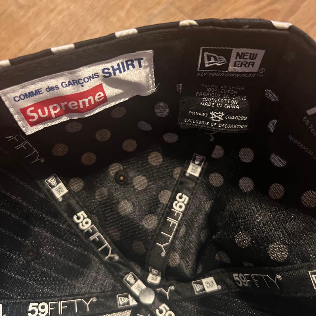 Supreme14SS COMME des GARCONS ニューエラ7 3/8