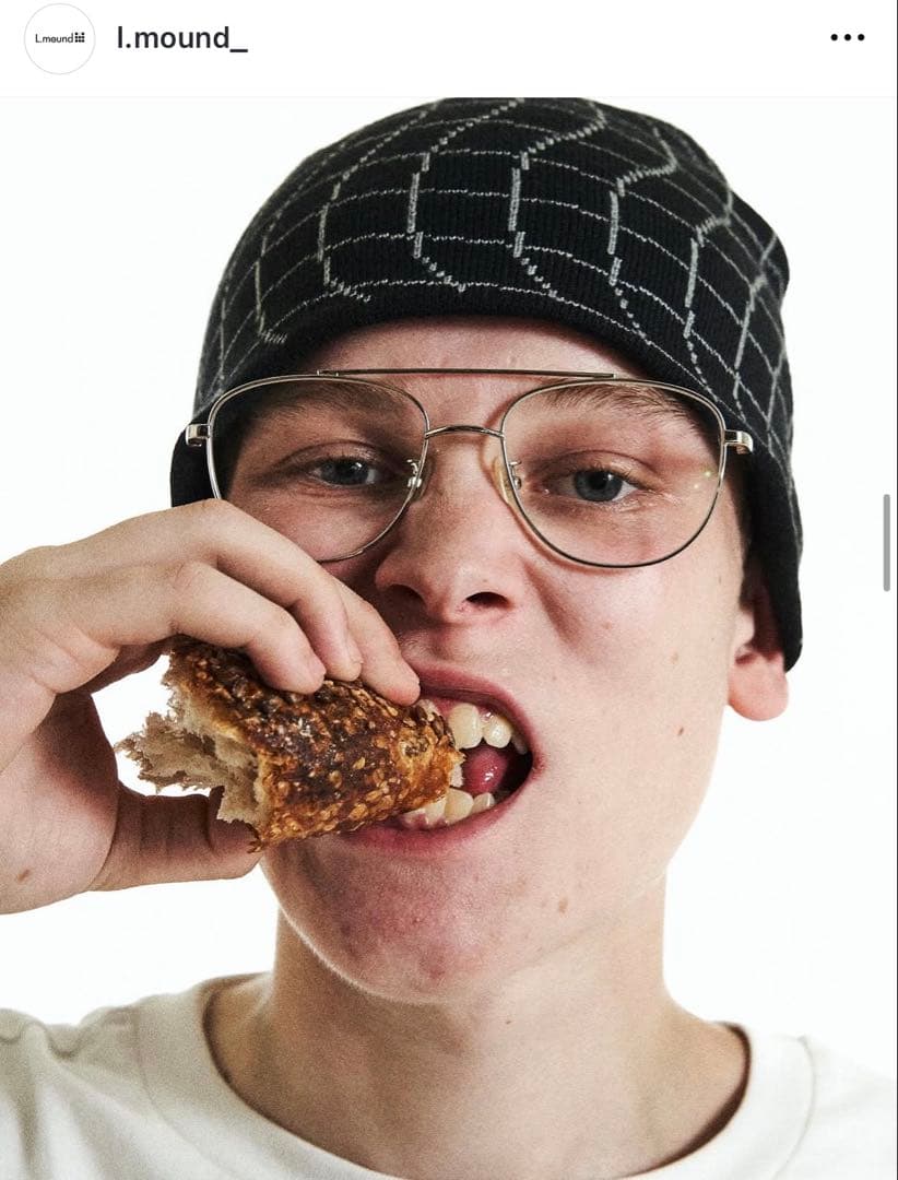 帽子 L.mound Warped Grid Beanie
