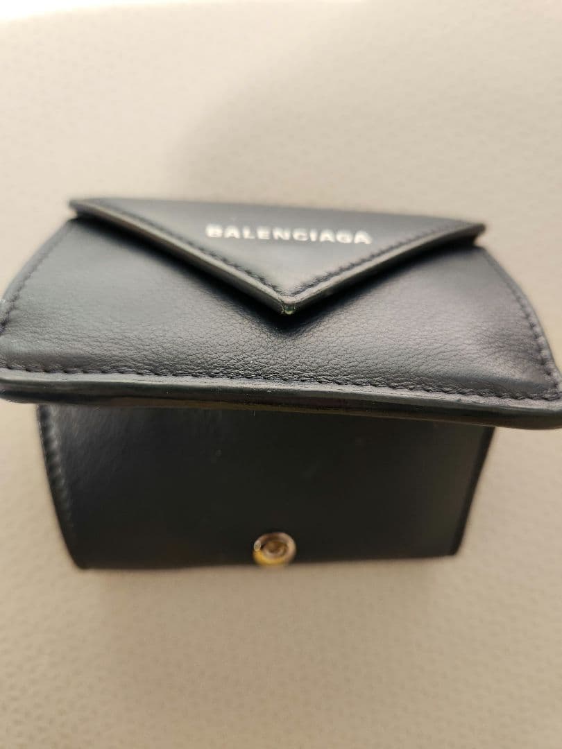 BALENCIAGA ネイビー 三つ折り財布