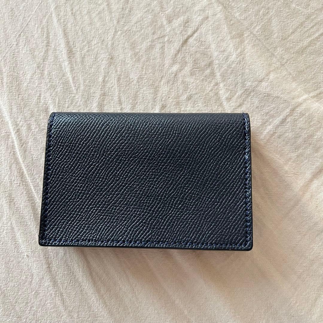COACH ネイビー レザー 名刺入れ