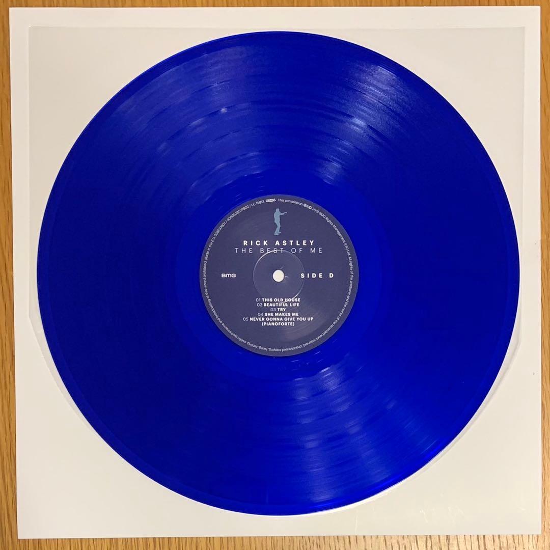 【美品】リック・アストリー／THE BEST OF ME カラー青盤２枚組 LP