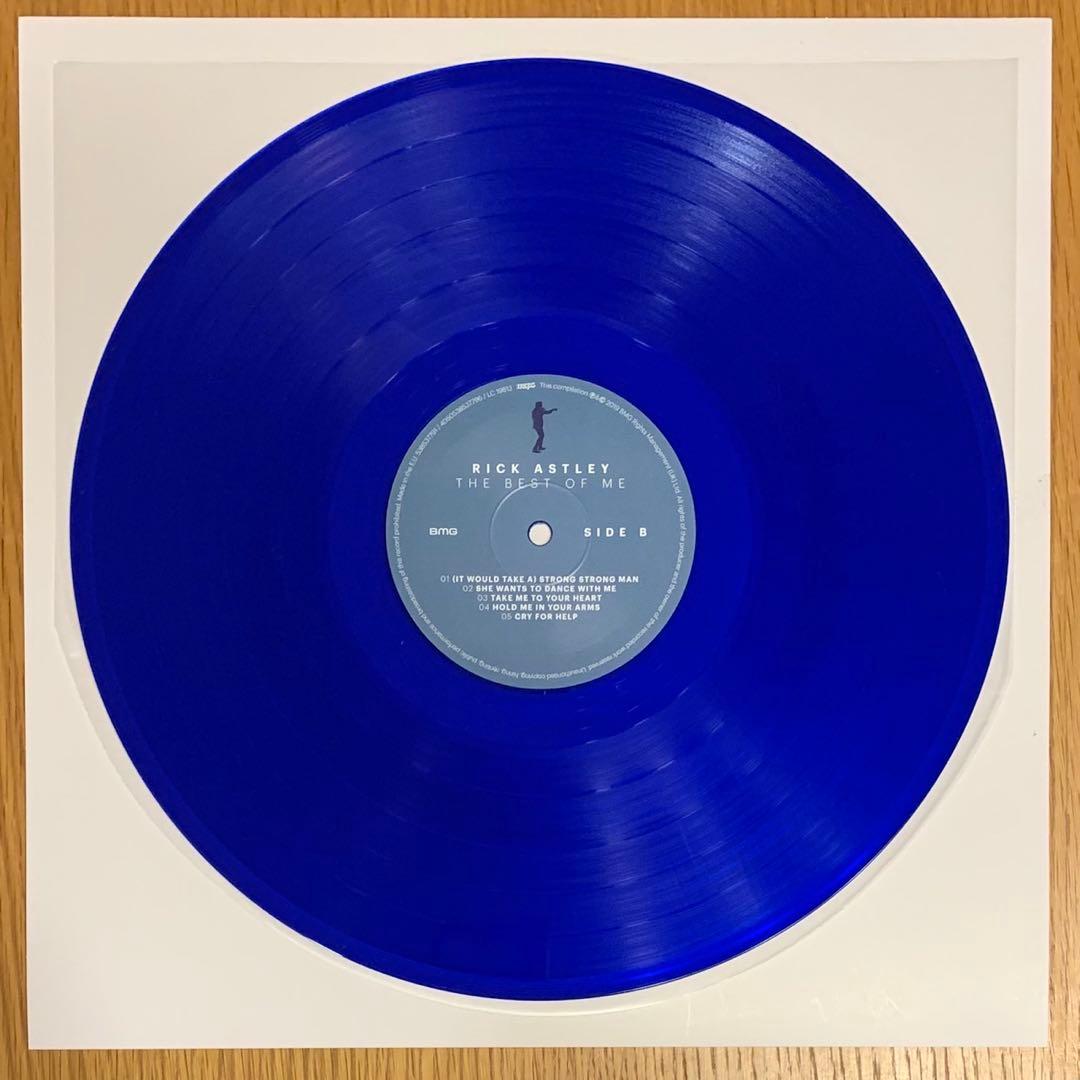 【美品】リック・アストリー／THE BEST OF ME カラー青盤２枚組 LP