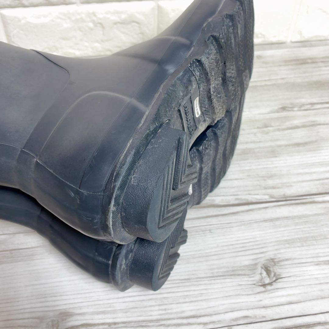 HUNTER レインブーツ 25cm相当 ネイビー 雨具 ロング 長靴 紺