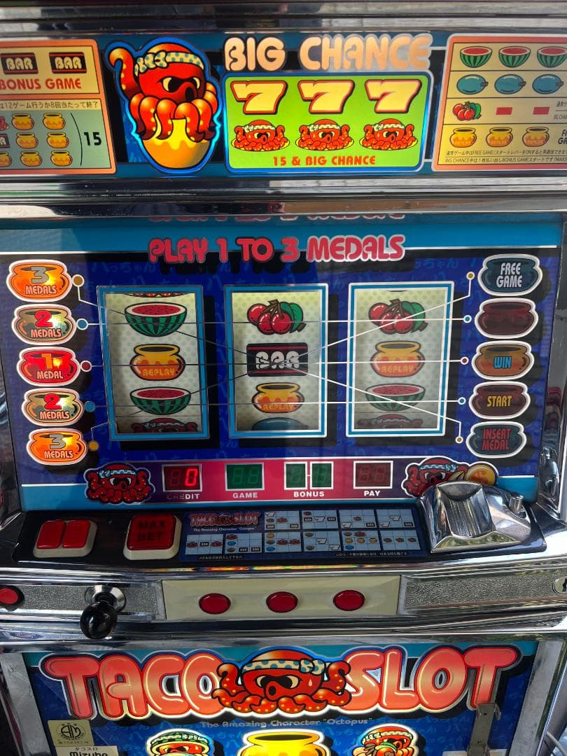 ろ*※様 パチスロ 実機 4号機 / タコスロ TACO SLOT