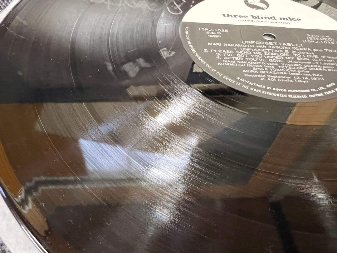 希少盤 中本マリ アンフォゲッタブル 15PJ-1025 TBM LPレコード