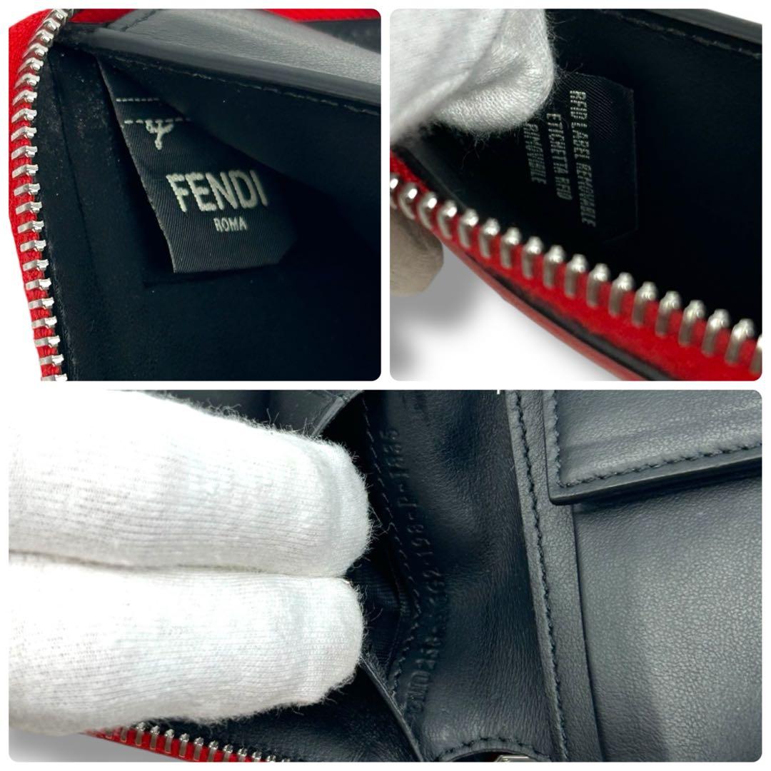 FENDI ROMAラウンドジップ 二つ折り財布 ラウンドファスナー.