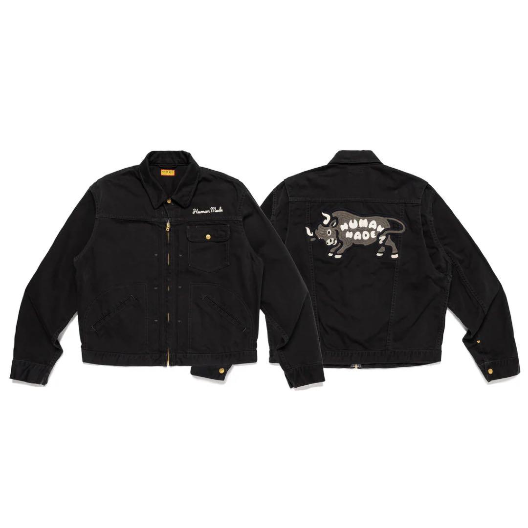 神戸 ZIP-UP WORK JACKET HUMAN MADE KOBE 闘牛