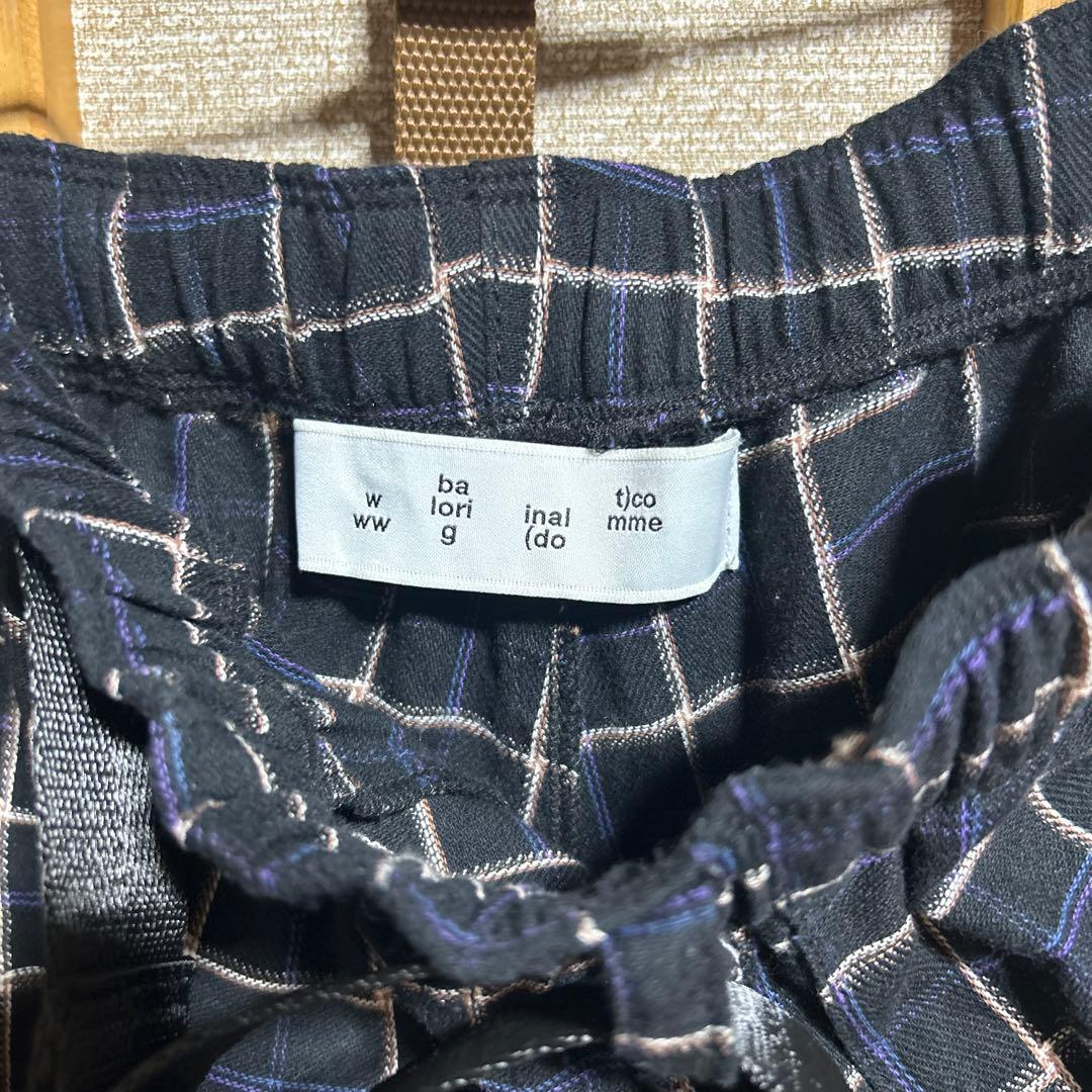 bal wide mountain pant バル　チェック　パンツ