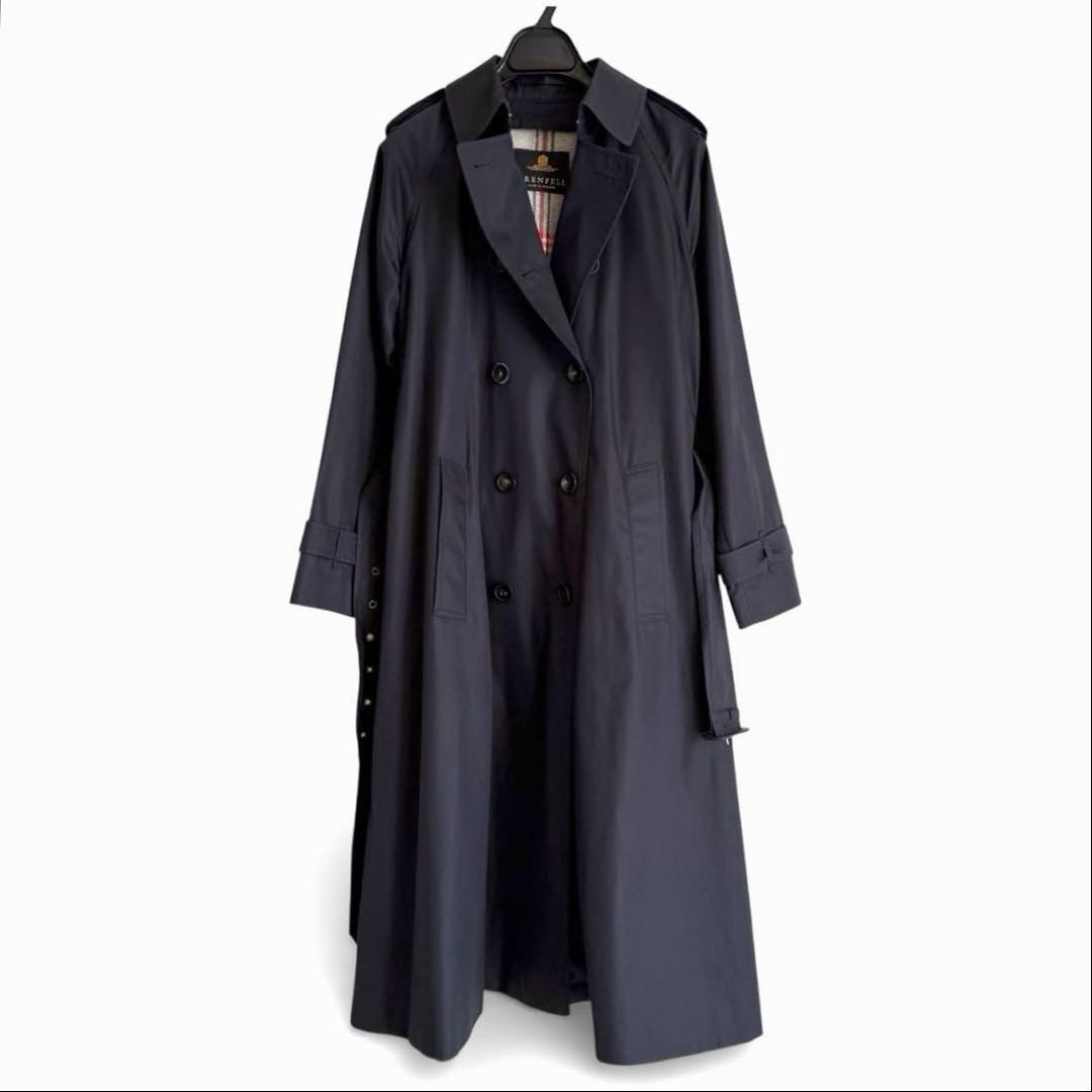 極美品✨【グレンフェル】トレンチコート BEGGライナー付 ネイビー 38