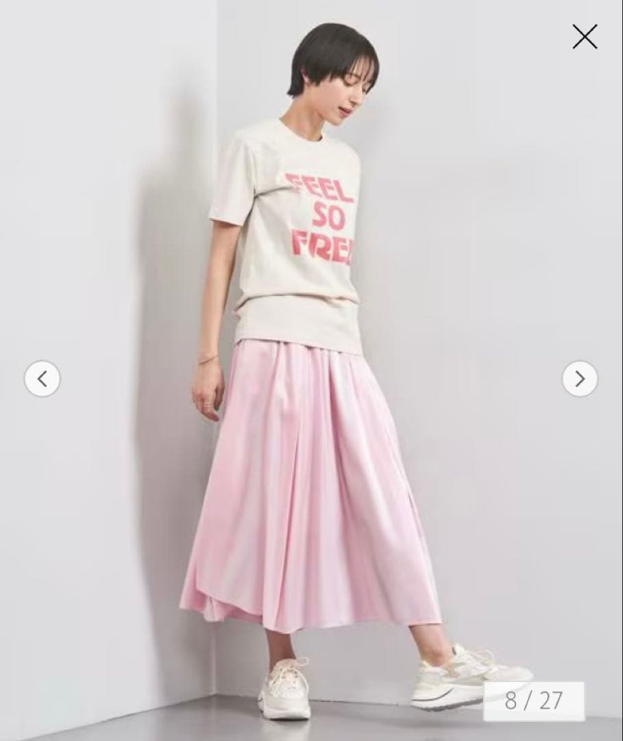 ⭐️セール⭐️【新品】ユナイテッドアローズ　タック ロングスカート