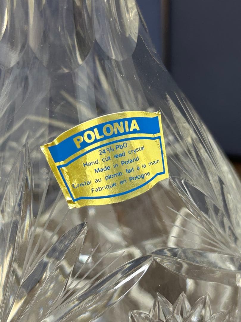 POLONIA クリスタルデキャンタとグラスセット