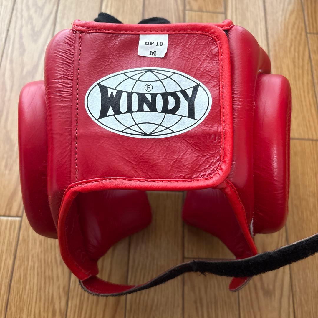 WINDY ボクシングヘッドギア HP 10 M レッド