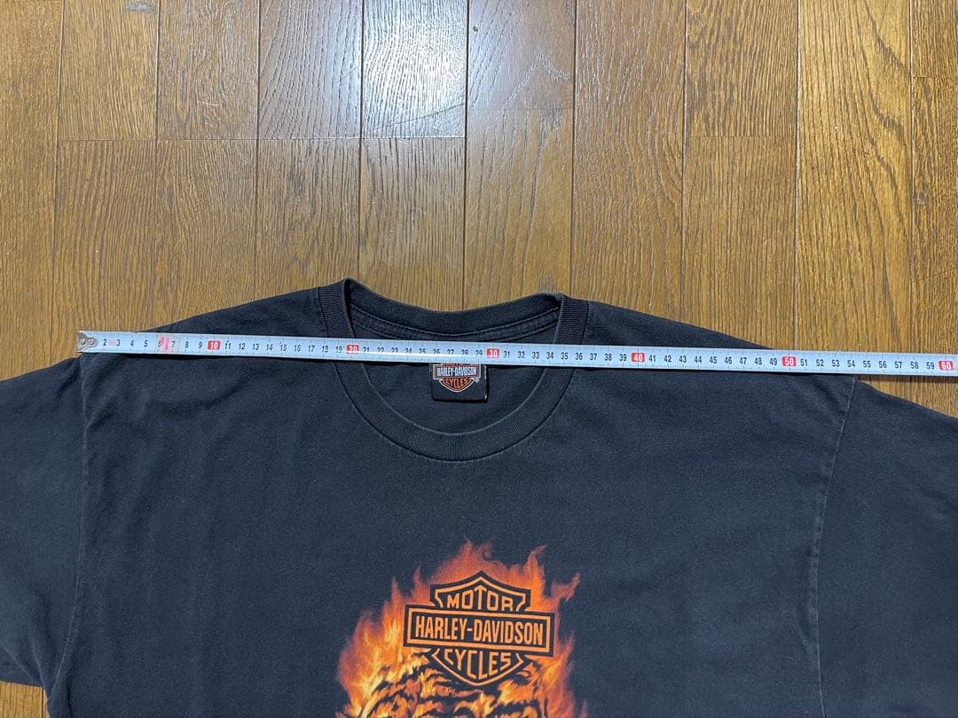 $*e様 Harley-Davidson 炎の虎 Tシャツ