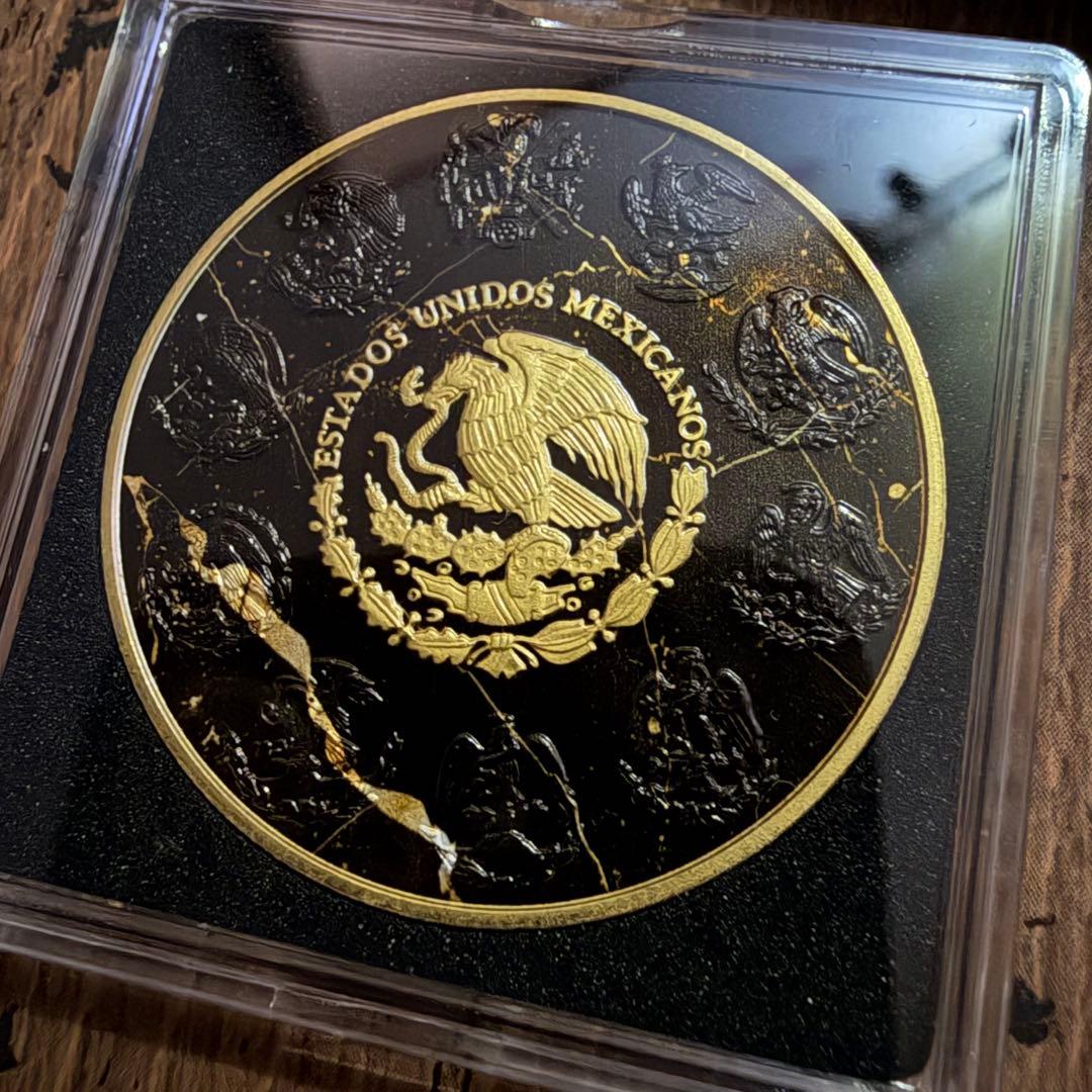 レア☆2024 リベルタード ゴールデンマーブル 1oz 銀貨 純銀 メキシコ