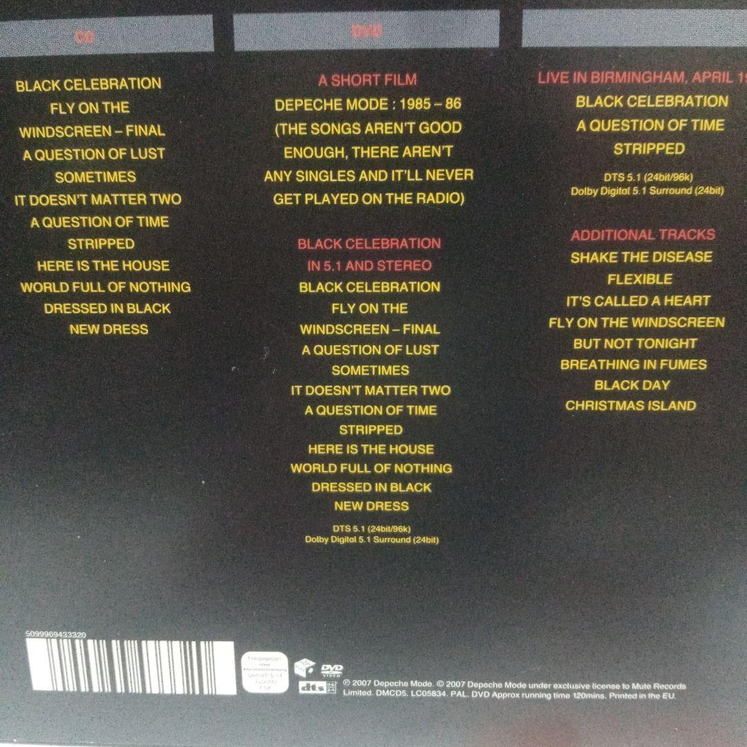 洋楽 Depeche Mode Black Celebration CD+DVD