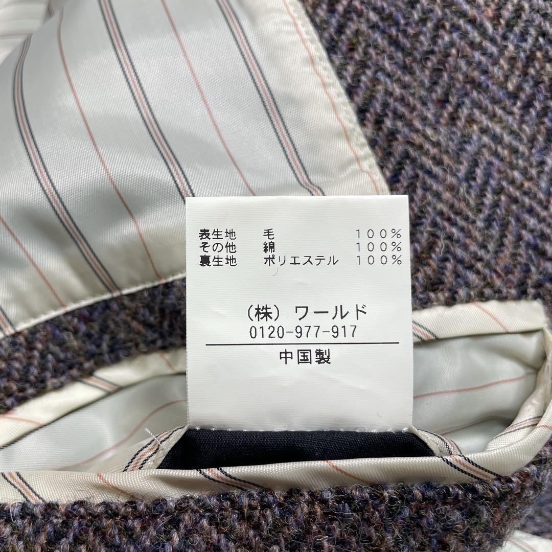 the shop TK ハリスツイード　エルボーパッチ　グレー　ヘリンボーン　L