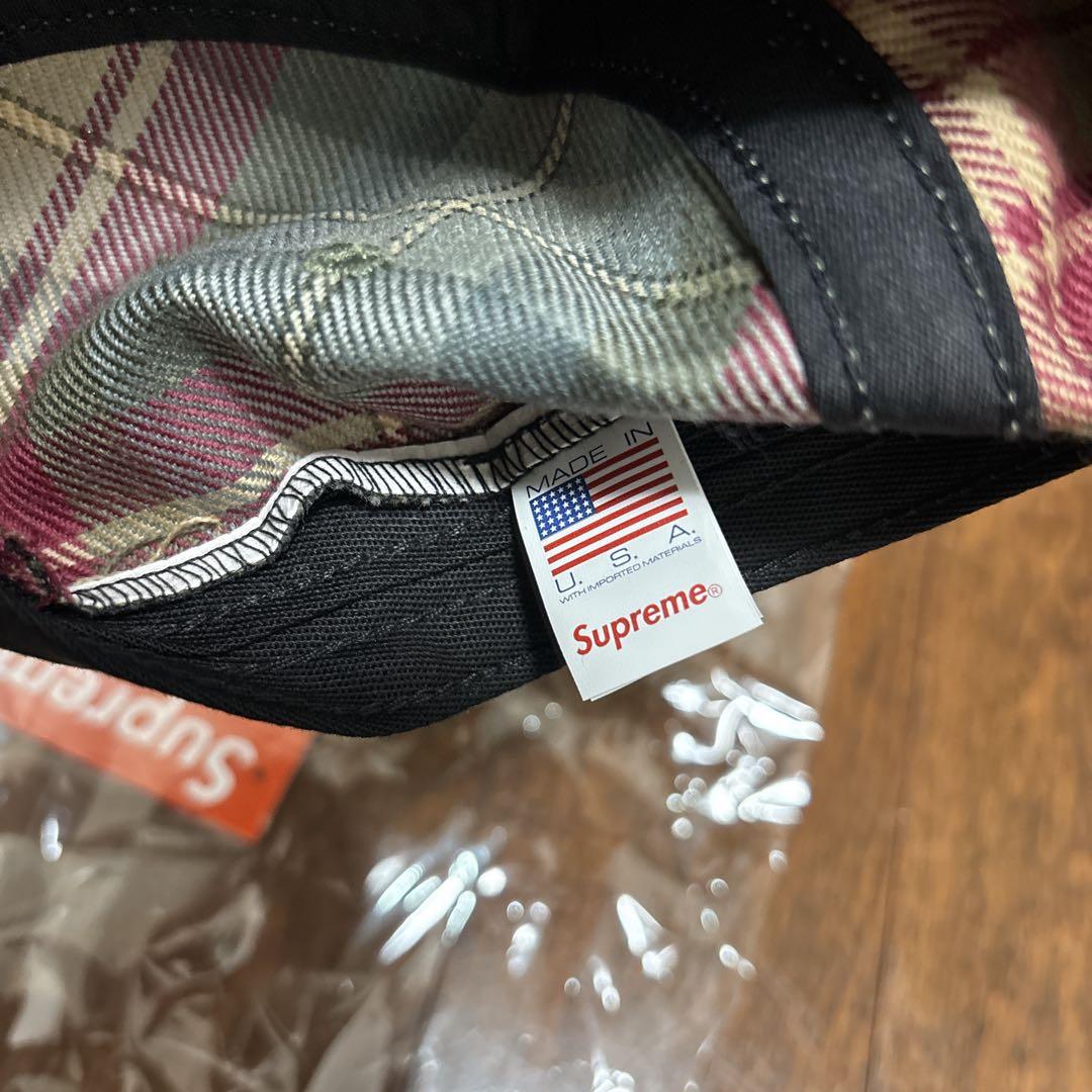 シュプリーム Camp Cap チェック　locharron 新品未使用