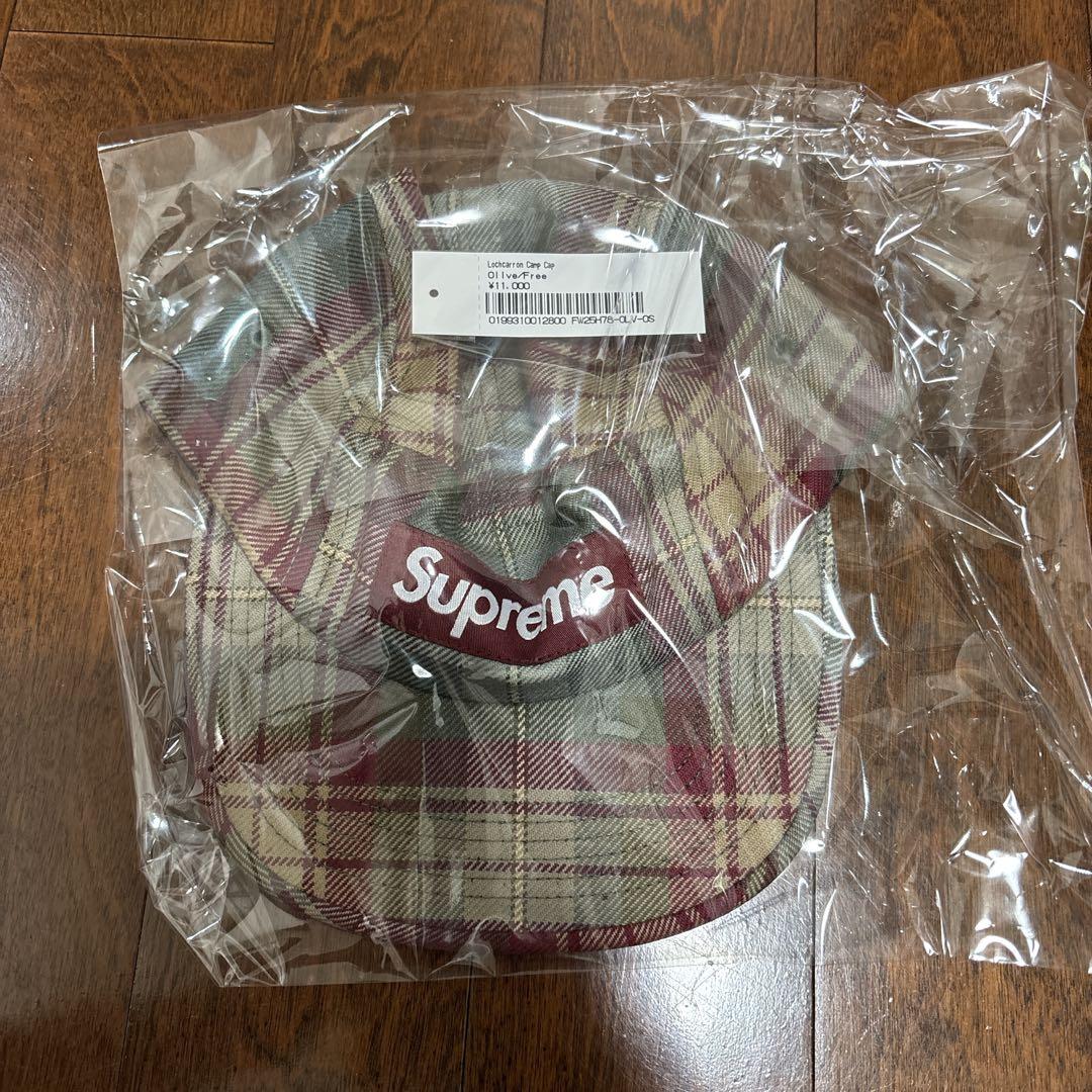 シュプリーム Camp Cap チェック　locharron 新品未使用