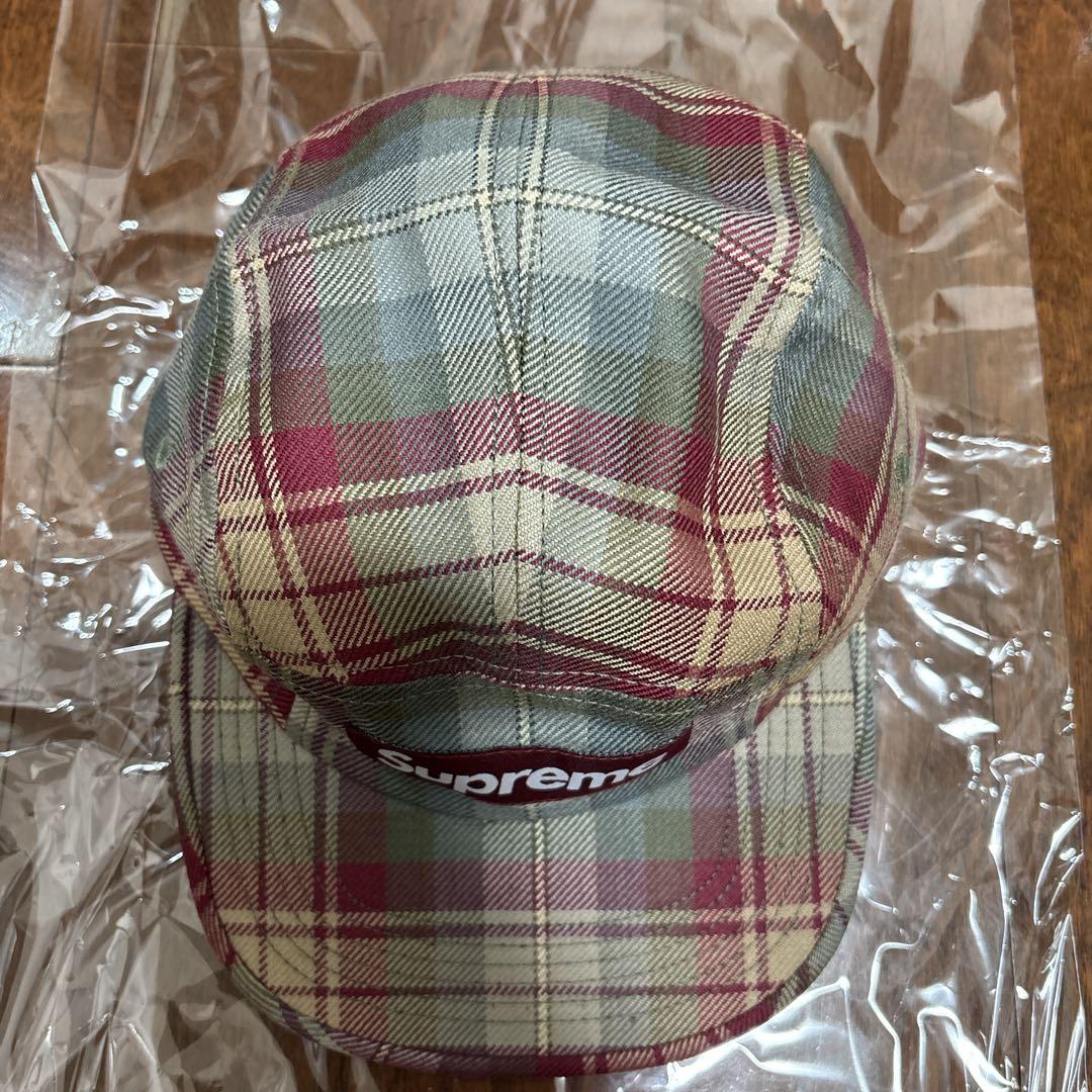 シュプリーム Camp Cap チェック　locharron 新品未使用