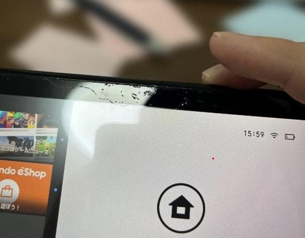 スイッチ　中古　上に傷あり