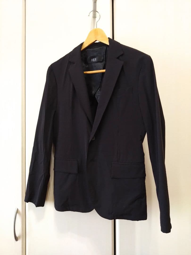 【美品】AKM 黒ナイロンジャケット メンズM
