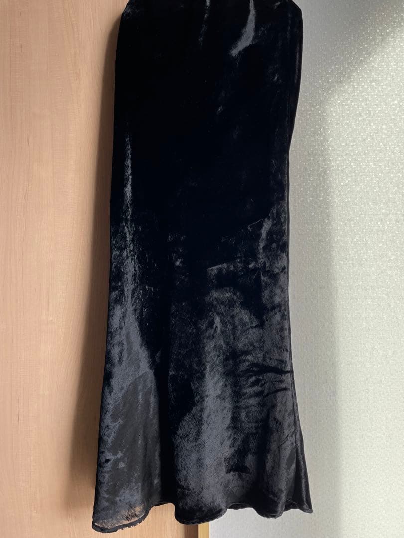 スカート ENOF velvet long skirt