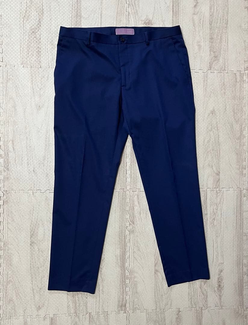【美品】　ZARA ブルー　ネイビー　スーツ　セットアップ　XL 50