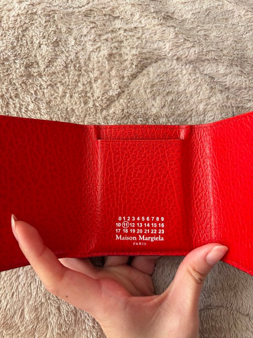 Maison Margiela 三つ折り財布 オレンジ