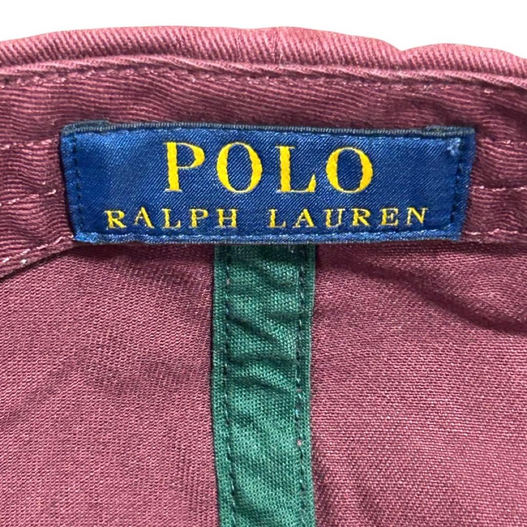 美品❗️ 完売品❗️POLO NY Patchツイルボール キャップ　ワイン