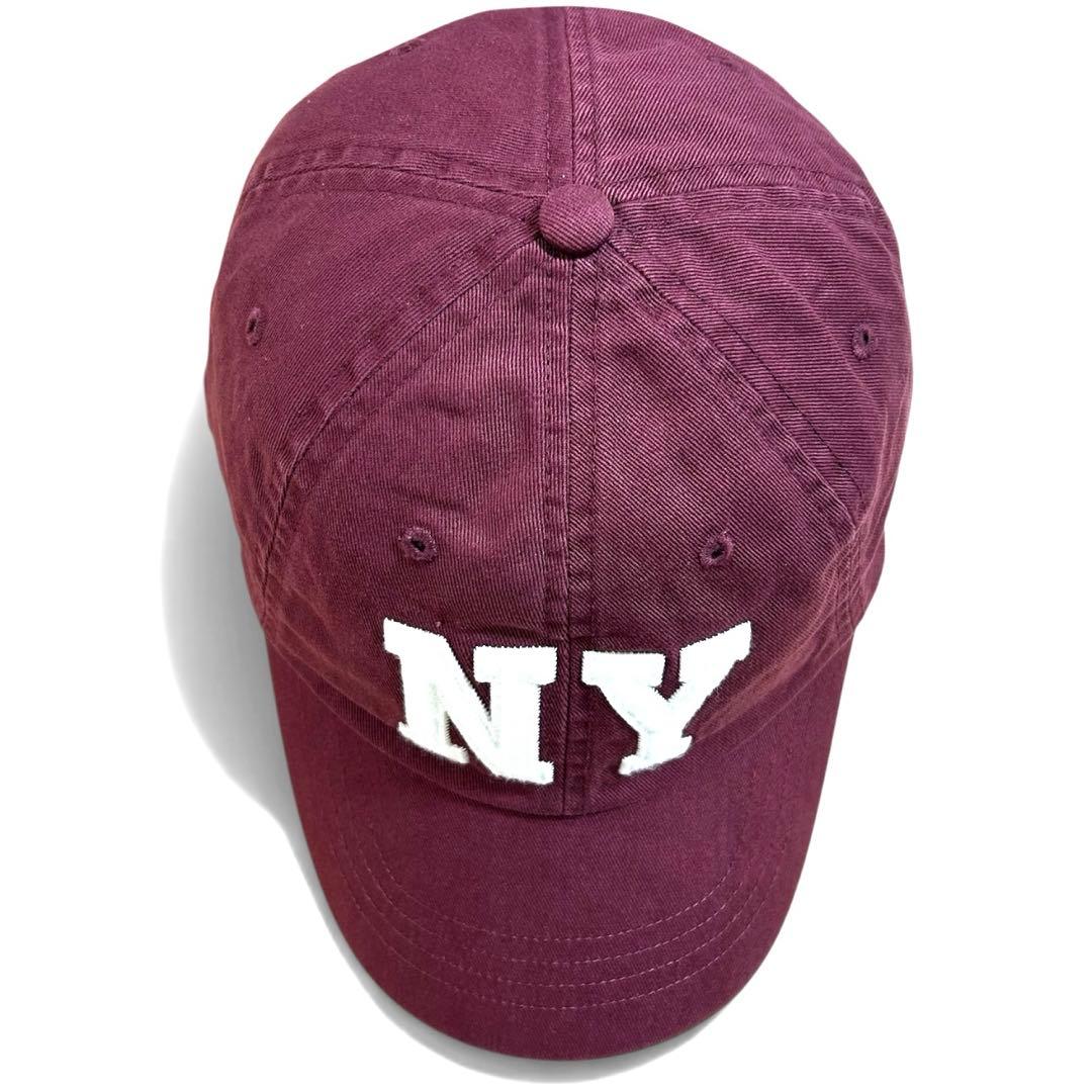 美品❗️ 完売品❗️POLO NY Patchツイルボール キャップ　ワイン