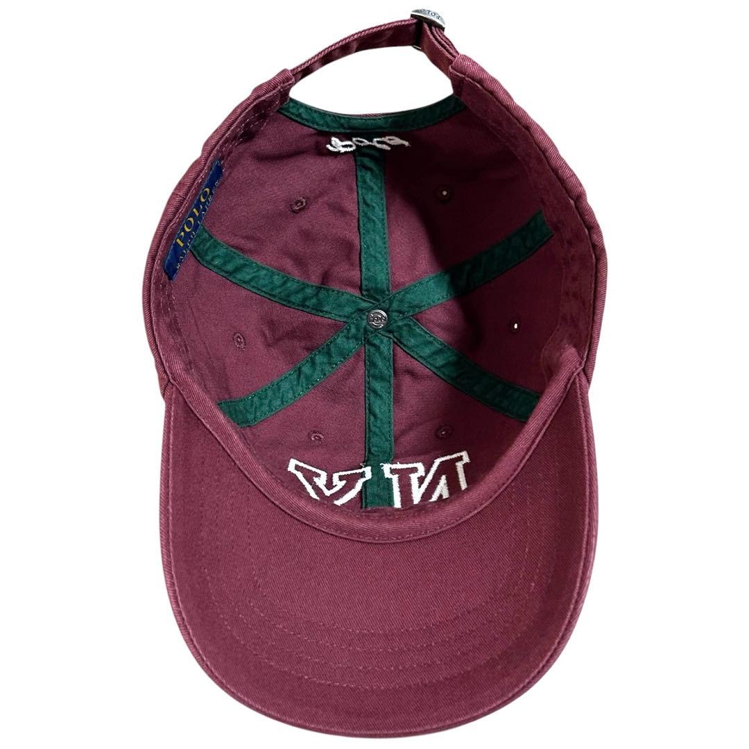 美品❗️ 完売品❗️POLO NY Patchツイルボール キャップ　ワイン