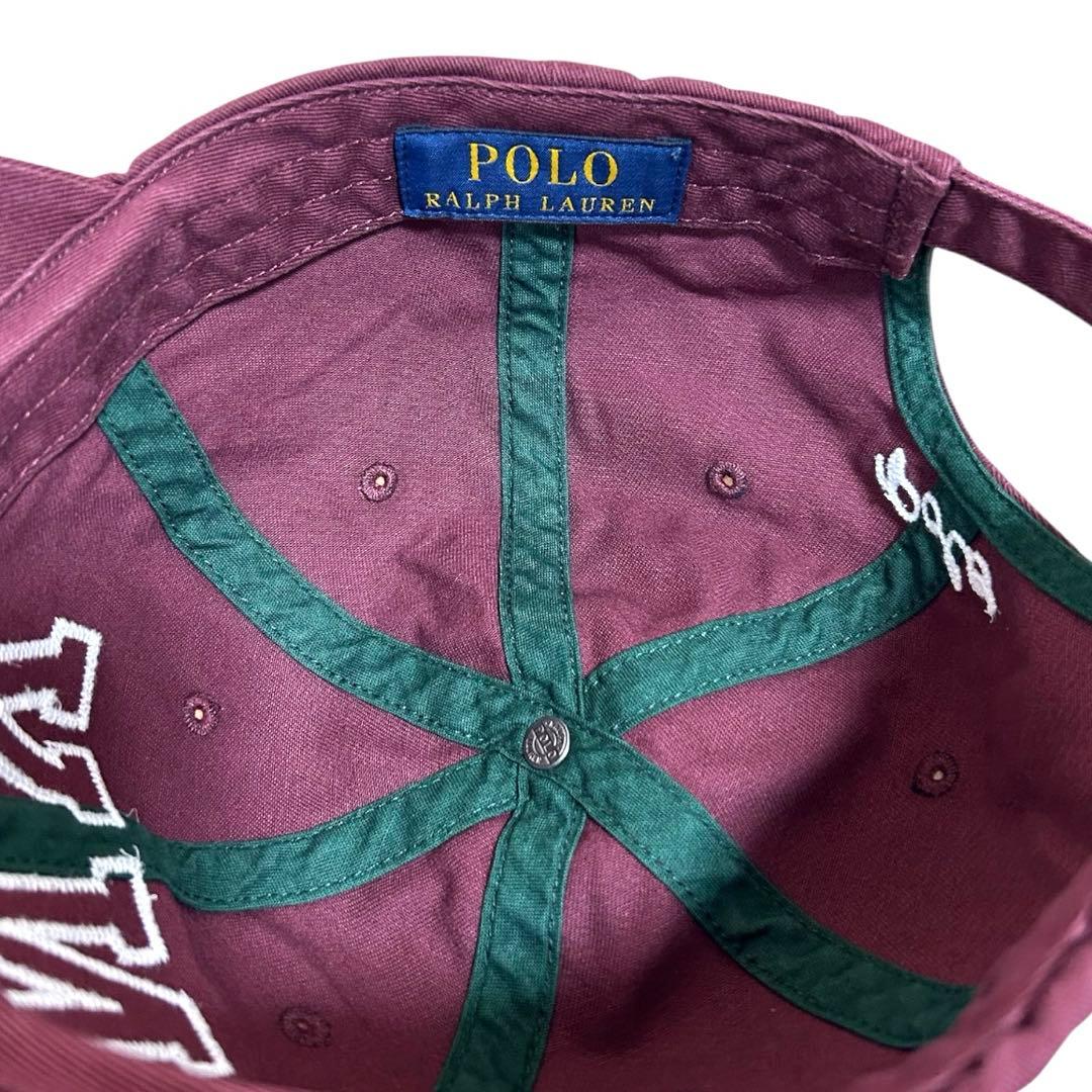 美品❗️ 完売品❗️POLO NY Patchツイルボール キャップ　ワイン