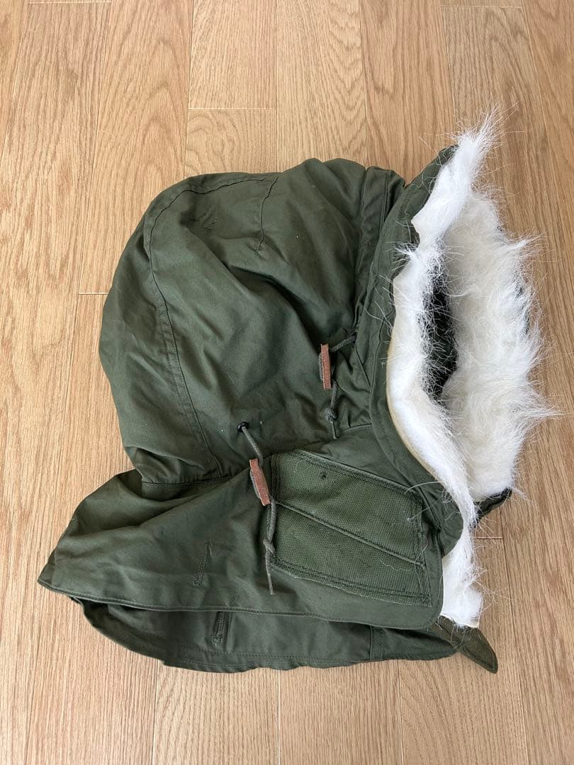 デッドストック　米軍 M-65パーカー用フード フィッシュテール アクリルファー