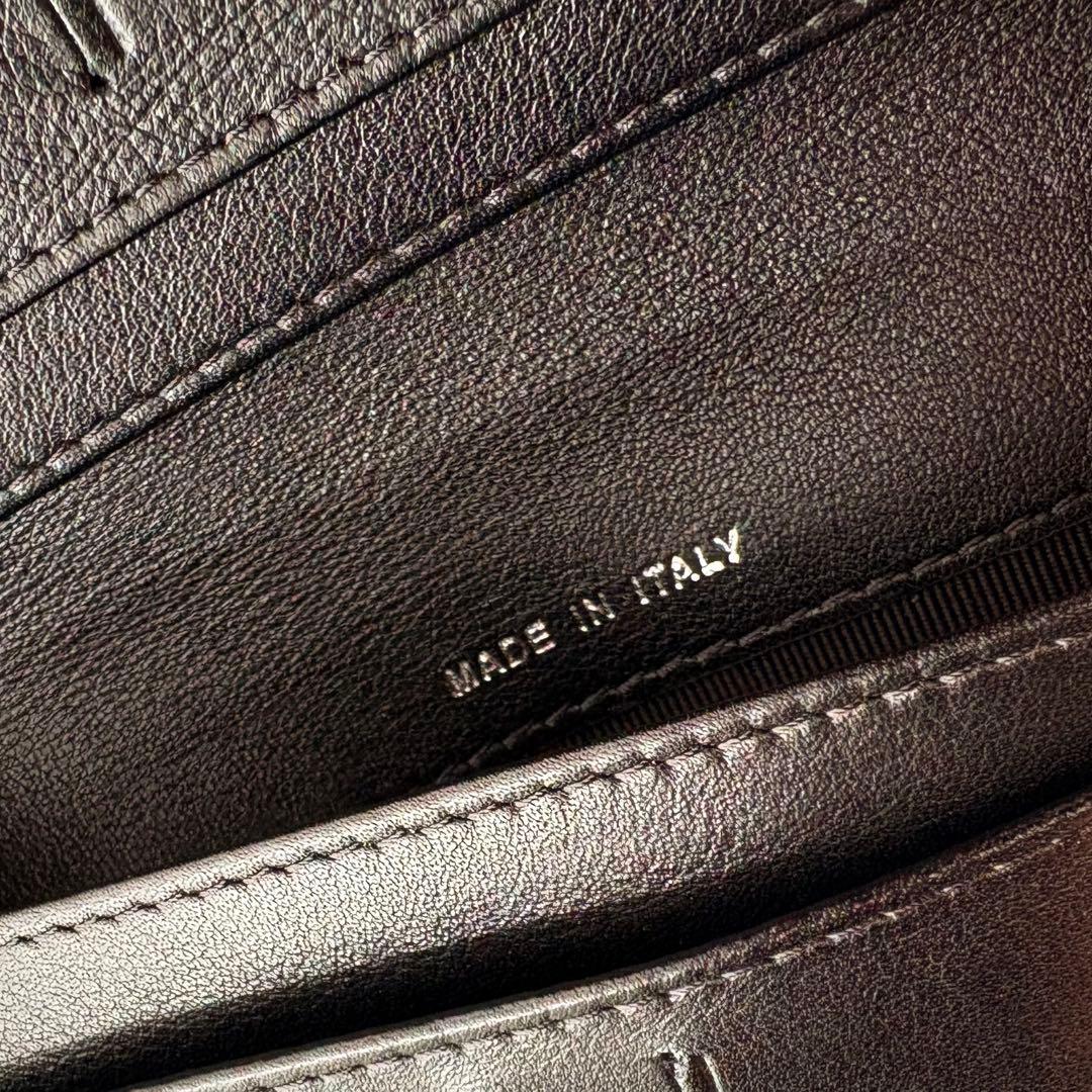 最終値下げ 《未使用》 CHANEL マトラッセ オールブラック 折り財布