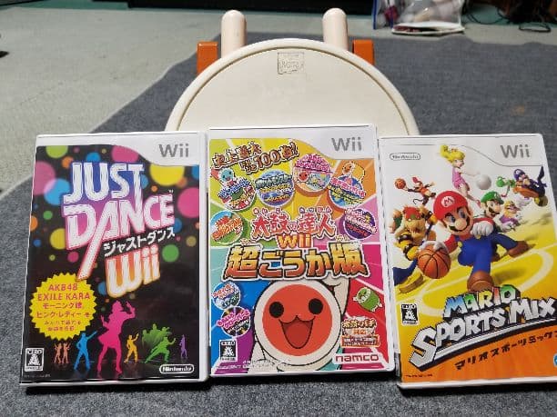 任天堂Wii太鼓付き&ゲームソフト３枚組