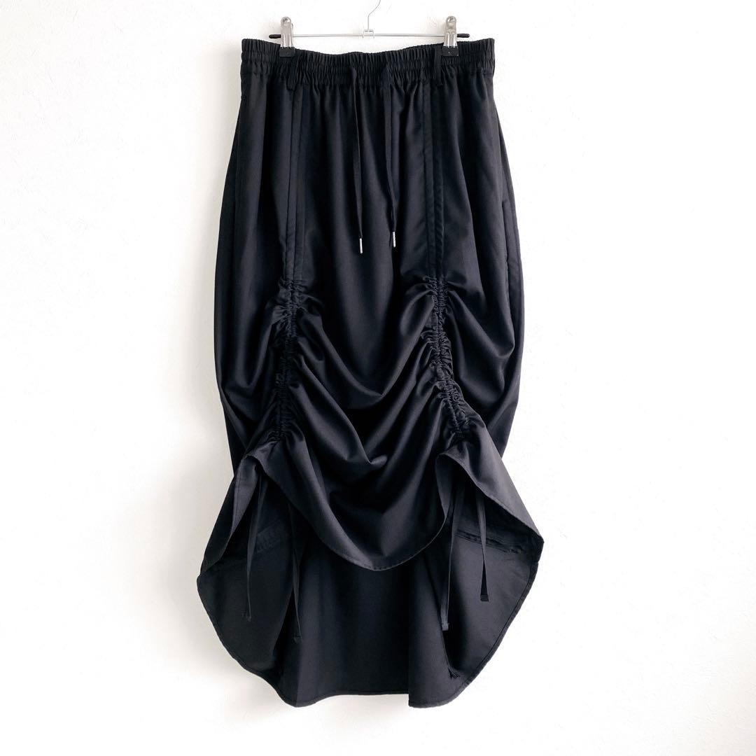 美品✨ NOT CONVENTIONAL string skirt BLACK
