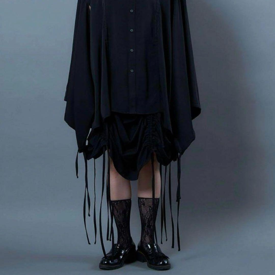 美品✨ NOT CONVENTIONAL string skirt BLACK